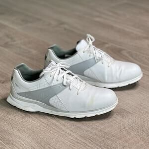 FOOTJOY MyJoy PRO/SL Men’s White Gray Waterproof Leather Golf Shoes